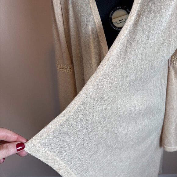 Cream Bohemian Crochet Floral Cardigan ANDREE BY UNIT Large - Picture 4 of 10